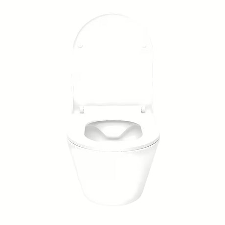 Závěsné WC Glacera Ava v bílé lesklé keramice s Rimless provedením a skrytým uchycením