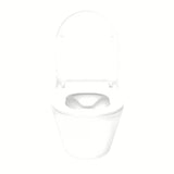 Glacera Ava compact závěsné WC bez splachovacího okruhu v bílé barvě se skrytým uchycením.