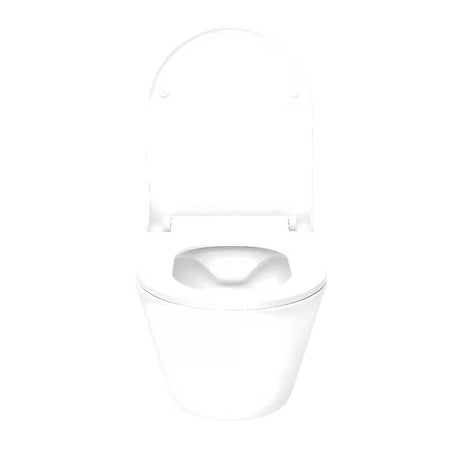 Glacera Ava compact závěsné WC bez splachovacího okruhu v bílé barvě se skrytým uchycením.