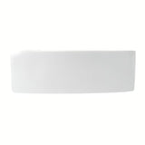 Bílé keramické rohové umývátko Glacera Bigio 42x29,5 cm s otvorem pro baterii vlevo