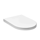 Bílé univerzální WC sedátko Glacera Easy z duroplastu se systémem EasyLock a kovovými panty