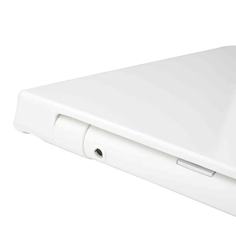 Bílé univerzální WC sedátko Glacera Easy z duroplastu se systémem EasyLock a kovovými panty