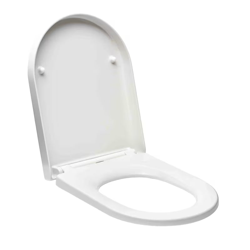 Bílé WC sedátko Glacera Easy z duroplastu s tichým SoftClose sklápěním a uchycením EasyLock