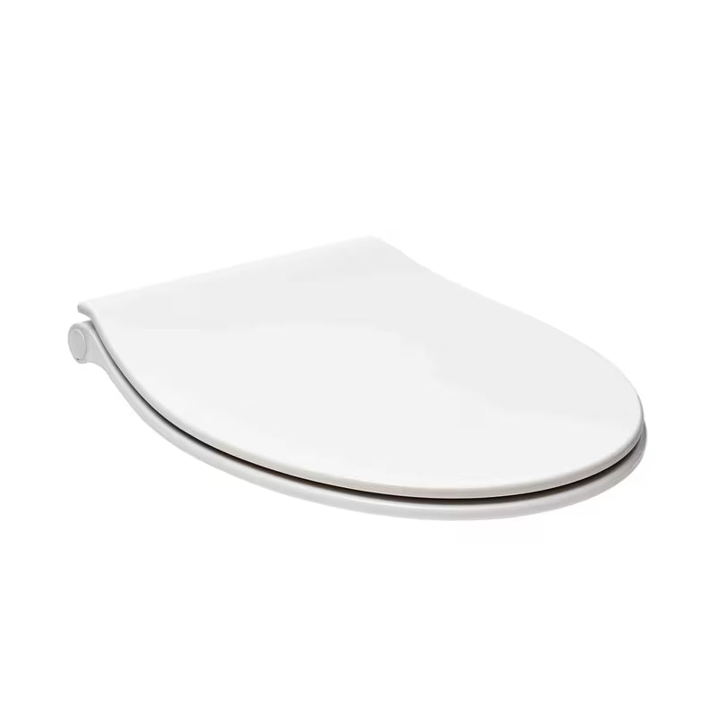 Bílé super tenké WC sedátko Glacera EasySlim33 z duroplastu se SoftClose a uchycením EasyLock