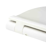 Bílé super tenké WC sedátko Glacera EasySlim33 z duroplastu se SoftClose a uchycením EasyLock