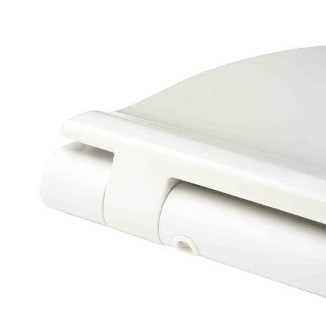 Bílé super tenké WC sedátko Glacera EasySlim33 z duroplastu se SoftClose a uchycením EasyLock