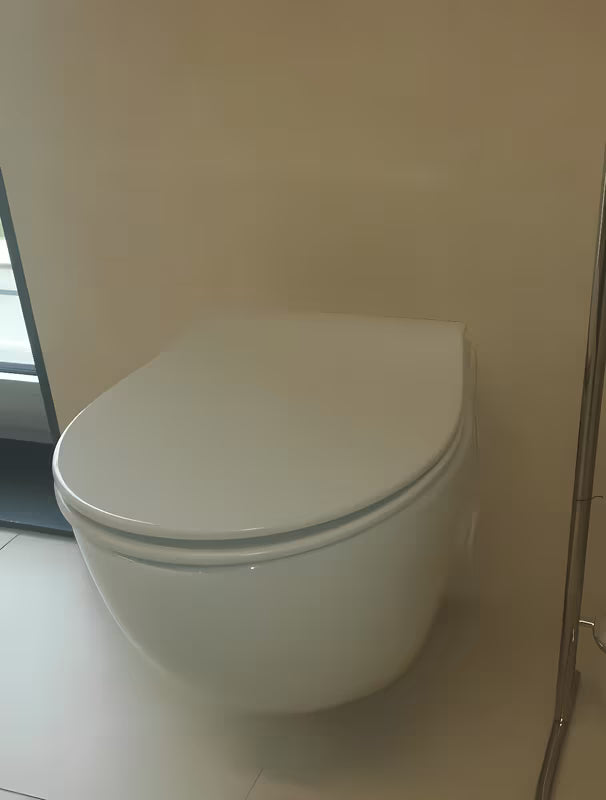 Bílé super tenké WC sedátko Glacera EasySlim33 z duroplastu se SoftClose a uchycením EasyLock