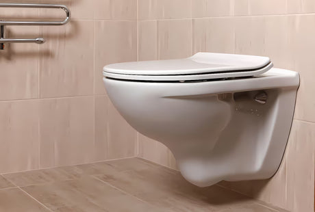 Bílé super tenké WC sedátko Glacera EasySlim33 z duroplastu se SoftClose a uchycením EasyLock