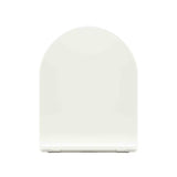 Bílé super tenké WC sedátko Glacera EasySlim44 z duroplastu s panty SoftClose a uchycením EasyLock.