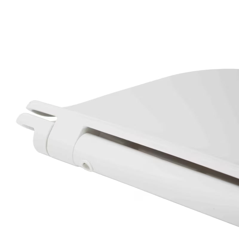 Bílé super tenké WC sedátko Glacera EasySlim44 z duroplastu s panty SoftClose a uchycením EasyLock.