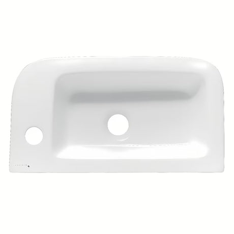 Bílé keramické umývátko Glacera Project 45x24 cm s otvorem pro baterii vpravo