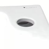 Bílé keramické umývátko Glacera Project 45x24 cm s otvorem pro baterii vpravo