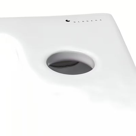 Bílé keramické umývátko Glacera Project 45x24 cm s otvorem pro baterii vpravo