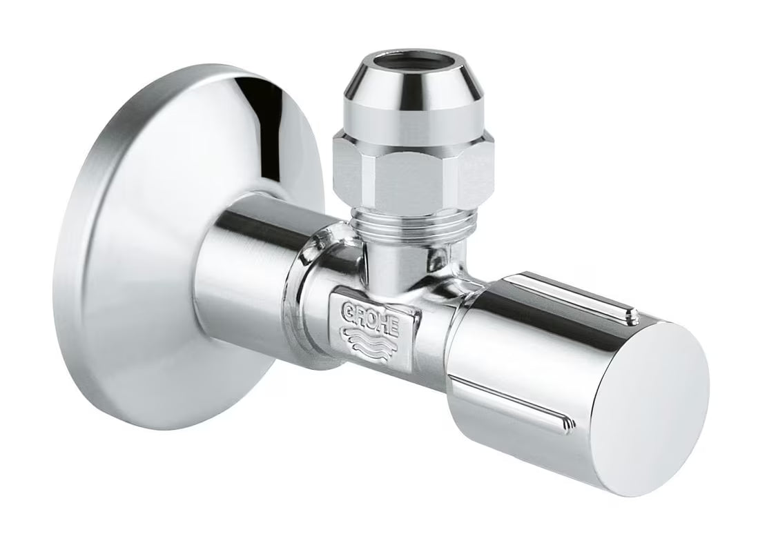Grohe rohový ventil s krytkou v chromu pro nástěnnou přípojku DN 15