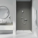 Ruční sprcha Grohe Rainshower 130 SmartActive v provedení supersteel se třemi režimy proudu