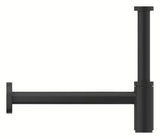 Umyvadlový sifon Grohe Phantom Black s velkou nasouvací rozetou