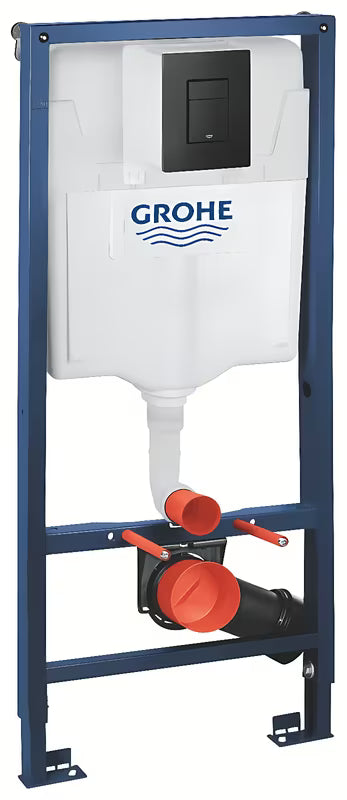 Instalační set Grohe Rapid SL pro závěsné WC s podomítkovou nádržkou GD 2 a tlačítkem Even phantom black
