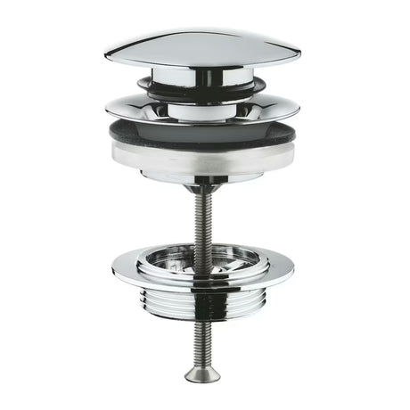 Výpust Grohe pro umyvadlo se zaskakovacím uzavíratelným krytem a povrchem Grohe Long-Life.