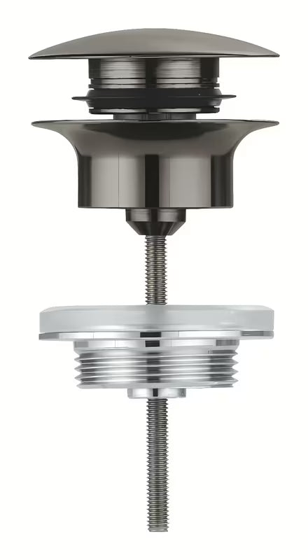 Výpust k umyvadlu Grohe v povrchové úpravě brushed hard graphite se zaskakovacím uzavíracím krytem