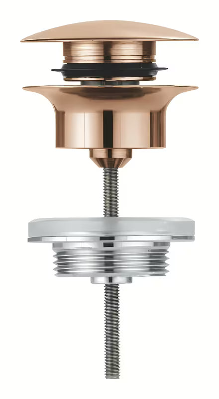 Grohe výpust k umyvadlu se zaskakovacím uzavíracím krytem v provedení brushed warm sunset.
