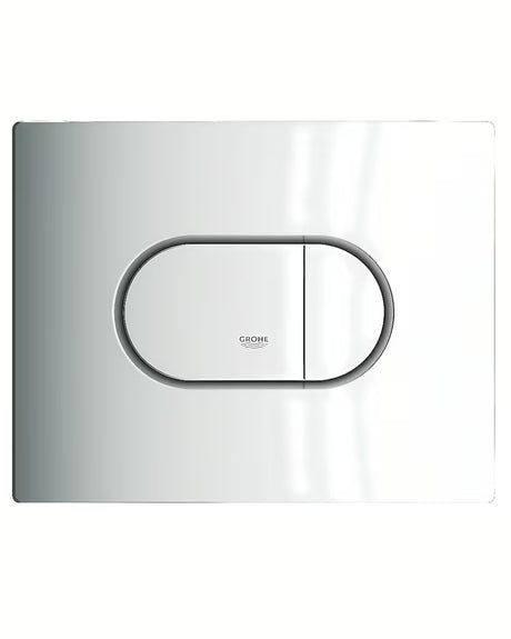 Ovládací tlačítko Grohe Arena Cosmopolitan v provedení chrome-matt pro 2-činné splachování nebo start/stop