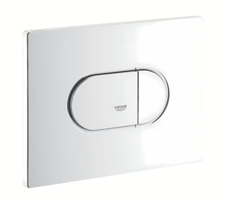 Bílé ovládací tlačítko Grohe Arena Cosmopolitan pro 2-činné splachování a funkci start/stop