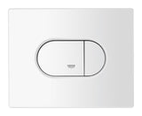 Bílé ovládací tlačítko Grohe Arena Cosmopolitan pro 2-činné splachování a funkci start/stop
