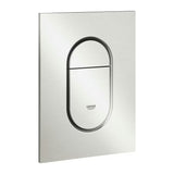 Splachovací tlačítko Grohe Arena Cosmopolitan S v povrchové úpravě SuperSteel pro podomítkové nádrže