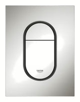 Splachovací tlačítko Grohe Arena Cosmopolitan S v povrchové úpravě SuperSteel pro podomítkové nádrže