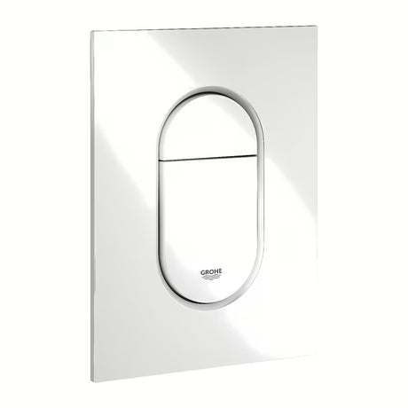 Splachovací tlačítko Grohe Arena Cosmopolitan S v alpské bílé pro podomítkové nádrže s DualFlush a start/stop