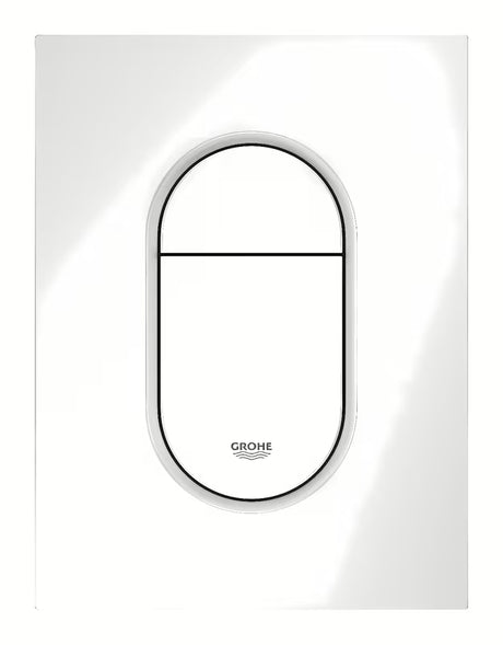 Splachovací tlačítko Grohe Arena Cosmopolitan S v alpské bílé pro podomítkové nádrže s DualFlush a start/stop