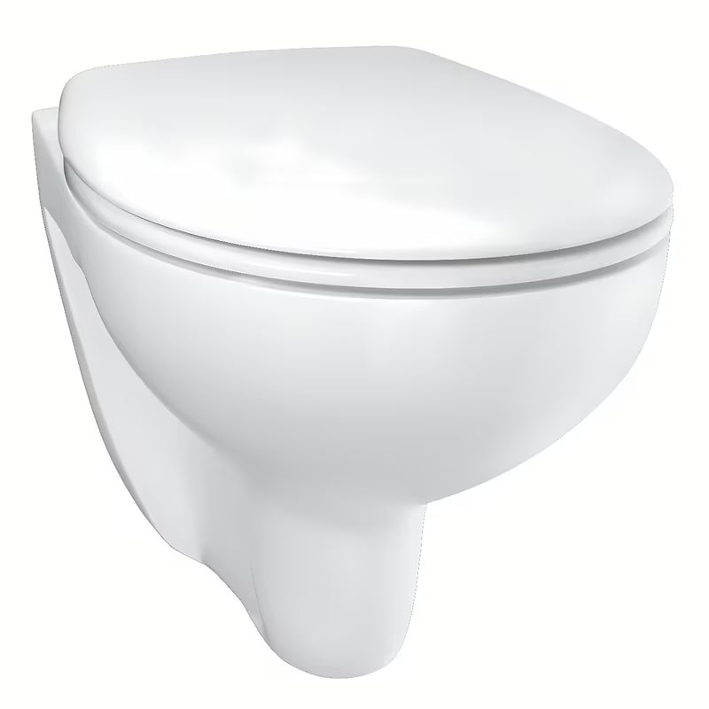 Závěsné WC Grohe Bau Ceramic v barvě Alpine White s rimless konstrukcí a sedátkem SoftClose