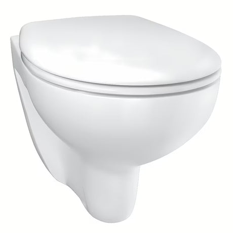 Závěsné WC Grohe Bau Ceramic v barvě Alpine White s rimless konstrukcí a sedátkem SoftClose