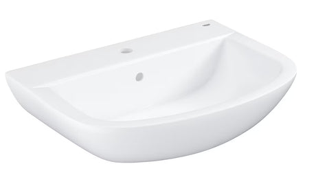 Závěsné umyvadlo Grohe Bau Ceramic 65 v bílé barvě s přepadem a otvorem pro baterii