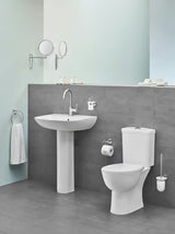 Závěsné umyvadlo Grohe Bau Ceramic 65 v bílé barvě s přepadem a otvorem pro baterii