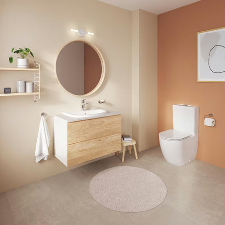 Zápustné umyvadlo Grohe Bau Ceramic 55 v barvě alpine white s přepadem a otvorem pro baterii
