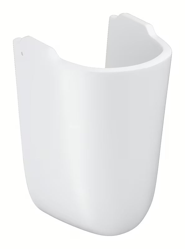 Polosloup pro umyvadlo Grohe Bau Ceramic v alpské bílé pro zakrytí sifonu a potrubí