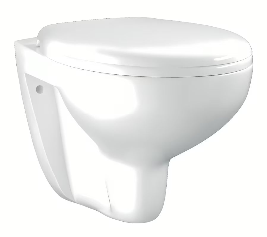 Závěsné WC Grohe Bau Ceramic v bílé barvě Alpine White s bezokrajovou Rimless konstrukcí