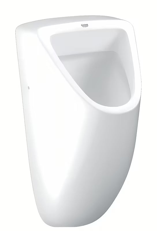 Bílý pisoár Grohe Bau Ceramic s minimalistickým designem a hladkou glazovanou keramikou Alpine White.