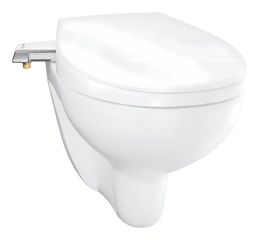 Manuální bidetové sedátko Grohe Bau Ceramic z duroplastu s funkcí SoftClose v barvě alpine-white.