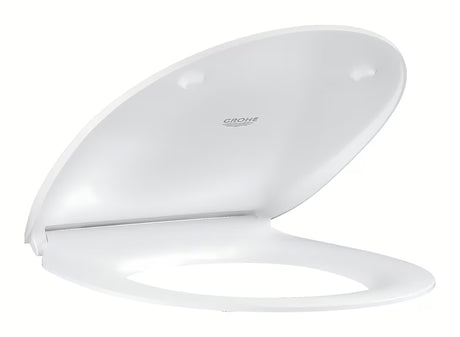 WC sedátko Grohe Bau Ceramic z duroplastu v barvě alpine-white se SoftClose a EasyLock