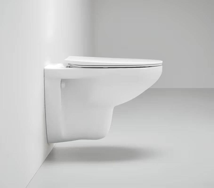 WC sedátko Grohe Bau Ceramic z duroplastu v barvě alpine-white se SoftClose a EasyLock