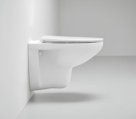WC sedátko Grohe Bau Ceramic z duroplastu v barvě alpine-white se SoftClose a EasyLock