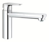 Chromová páková dřezová baterie Grohe BauCurve se středně vysokou otočnou výpustí