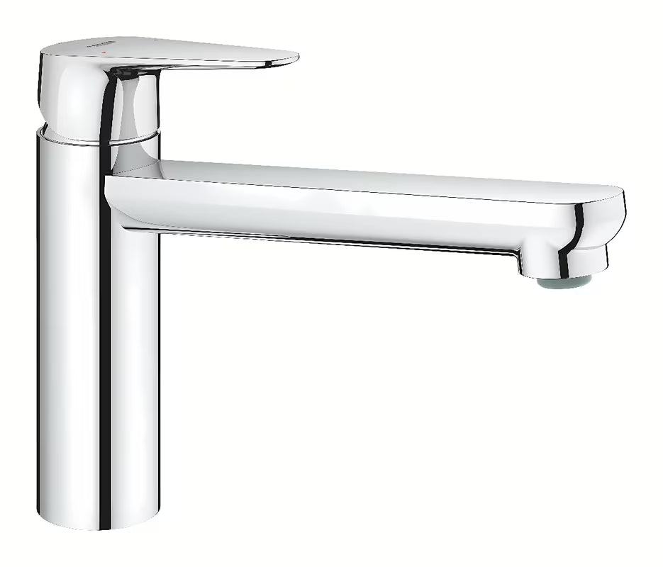 Chromová páková dřezová baterie Grohe BauCurve se středně vysokou otočnou výpustí