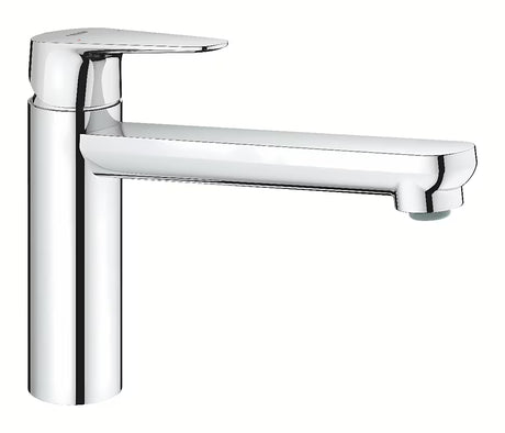 Chromová páková dřezová baterie Grohe BauCurve se středně vysokou otočnou výpustí