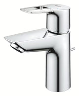 Kromirana jednoručna baterija stojeća miješalica za umivaonik Grohe bauloop s odvodom