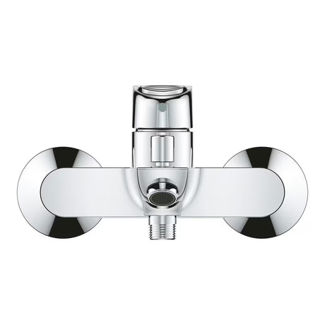 Páková nástěnná vanová baterie Grohe BauLoop v chromovém provedení bez sprchového setu.