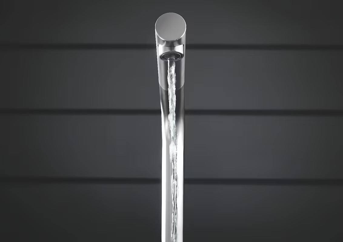 Grohe Blue Home dřezová baterie supersteel s filtrační funkcí a chladičem pro perlivou vodu