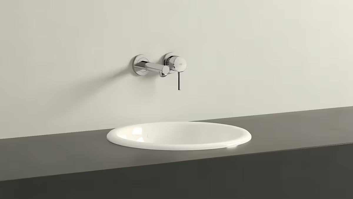 Podomítková umyvadlová baterie Grohe Concetto New v chromu pro montáž na stěnu